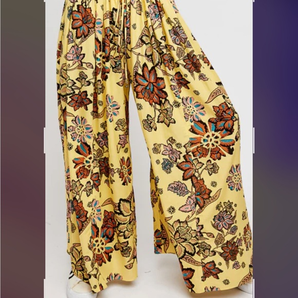 Free People Take It Easy Lounge Pants Boho Relaxed Fit Cozy Soft - Picture 6 of 9